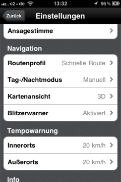 Skobbler GPS Navigation 2 App Einstellungen Skobbler GPS Navigation 2 App Einstellungen
