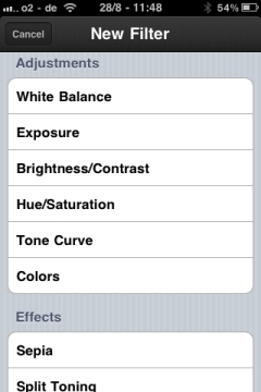 Luminance Funktionen