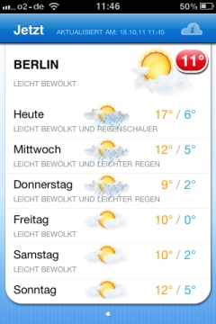 Celsius Wetter App