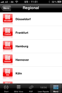 Bild App Regional Übersicht