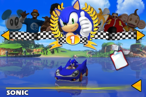 Sonic & Sega All-Stars Racing Fahrerwahl Sonic & Sega All-Stars Racing Fahrerwahl
