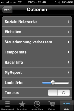 Navigon Einstellungen Radarinfo Tempolimits Navigon Einstellungen Radarinfo Tempolimits