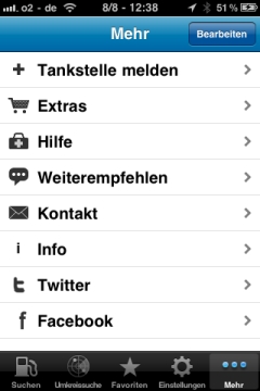 Mehr-Tanken Extras